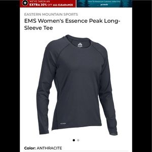 Eastern mountain sorts long sleeve essence peak long sleeve